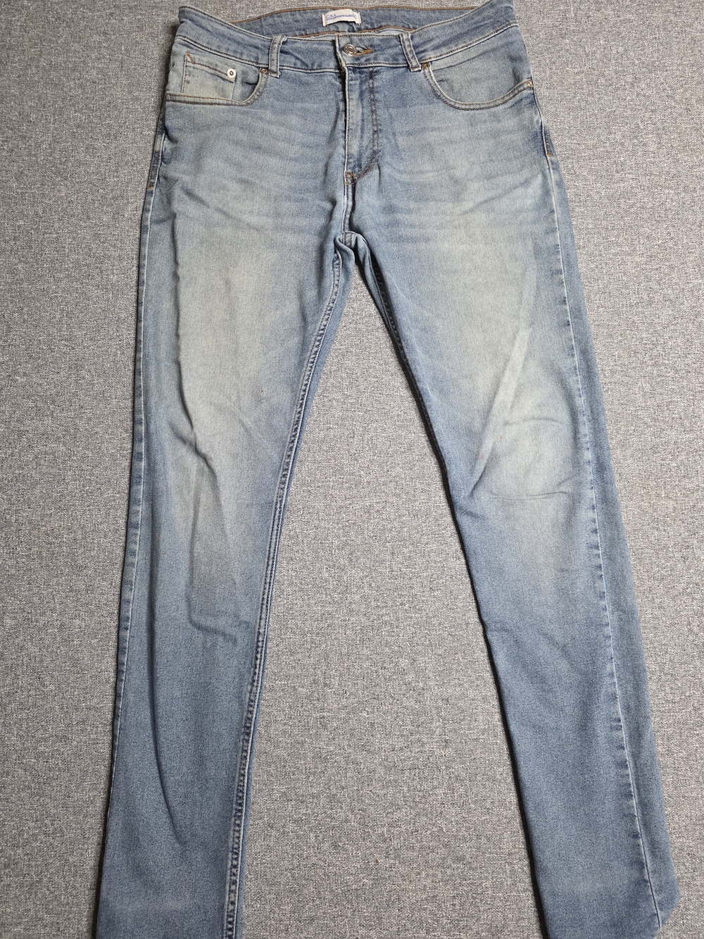 C&A Light Wash Slim Fit Denim Jeans - Size 32 - Picture 2 of 6